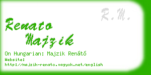 renato majzik business card